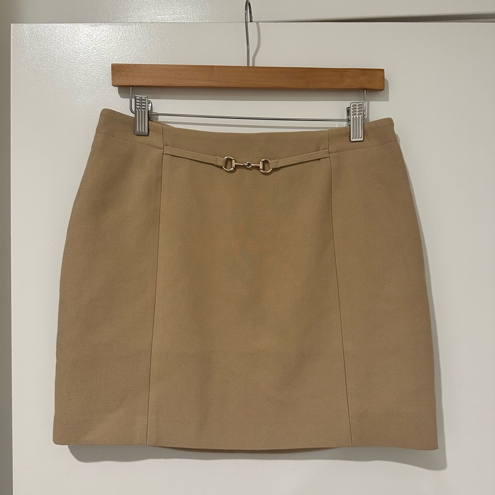Never worn! Wool mini skirt with lining